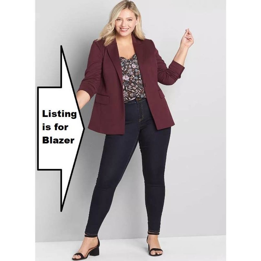 Lane Bryant Burgundy Blazer